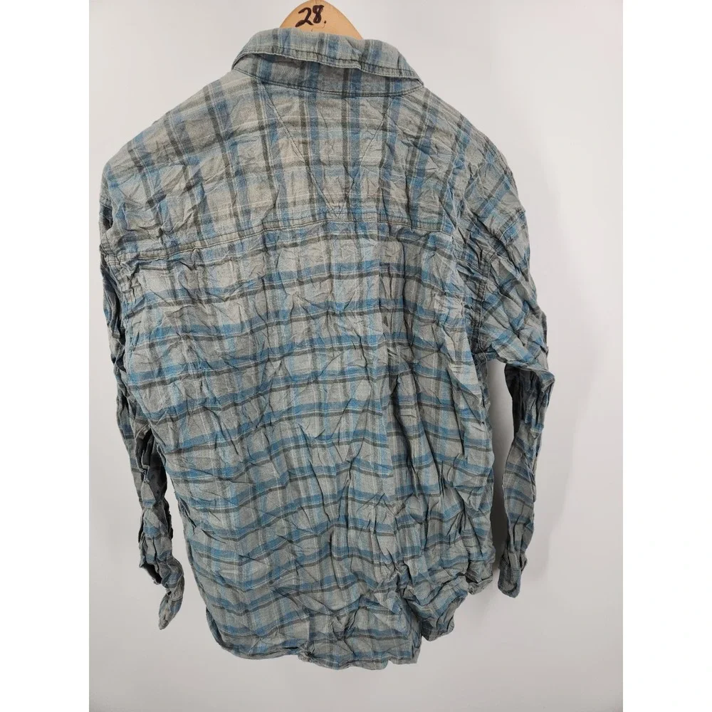 Canyon Outfitters Mens Plaid Long Sleeve Button Up Shirt Cotton Casual XL - Picture 6 of 6